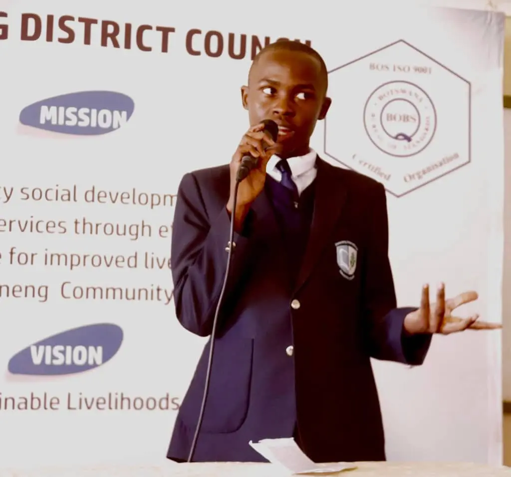 Students participating in debate competition